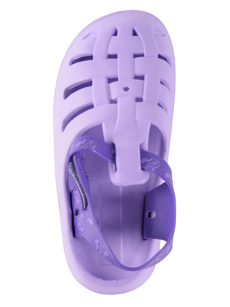 Lavender Dream Clogs with Hook and Loop Closure for Girls front view