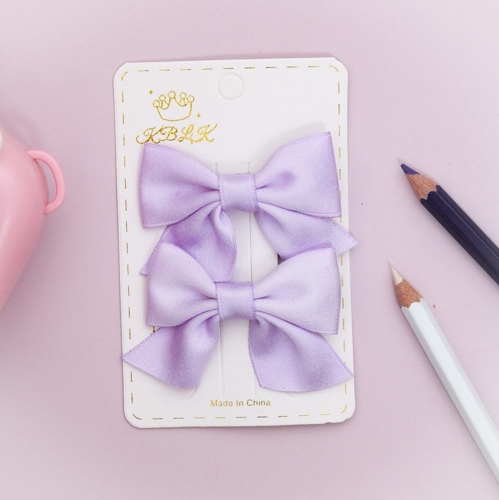 Charming Purple Bow Alligator Hair Clip by Yellow Bee for Kids