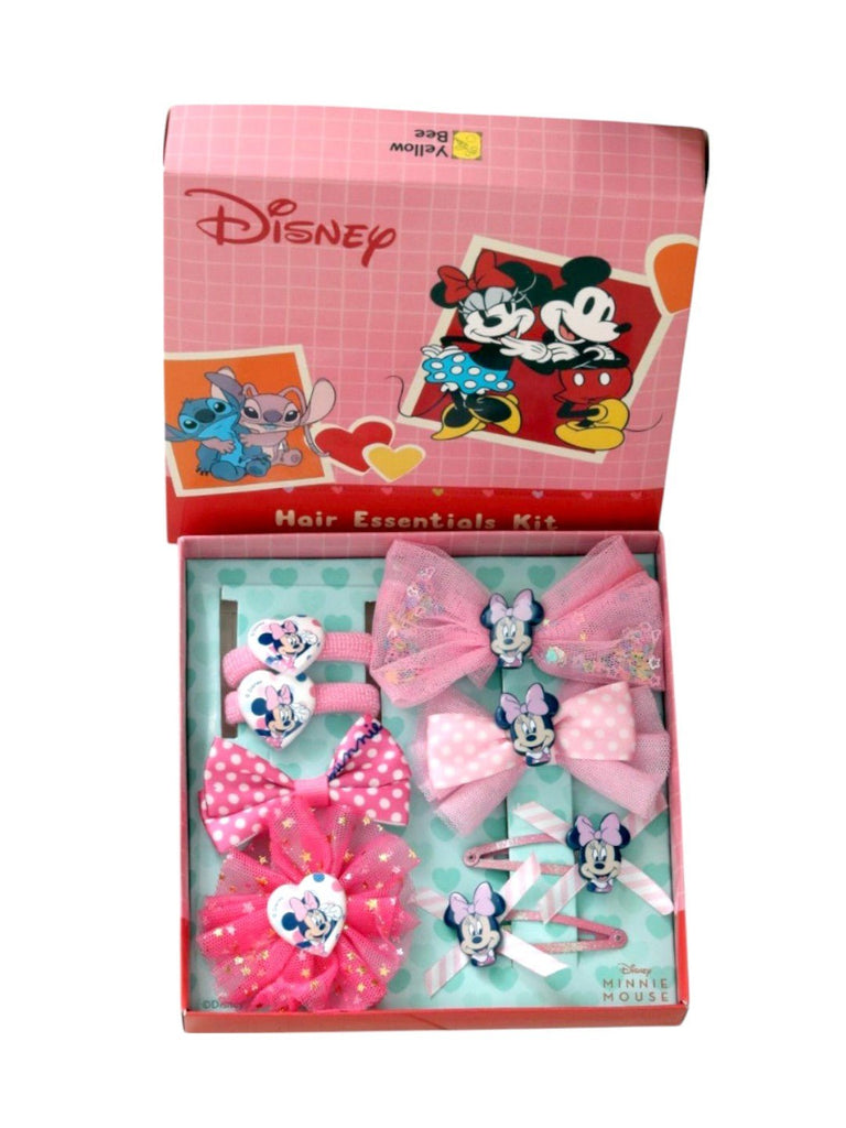 Yellow Bee Girl's Disney Minnie Mouse Hair Accessory Gift Set-16 Pieces- Angle View