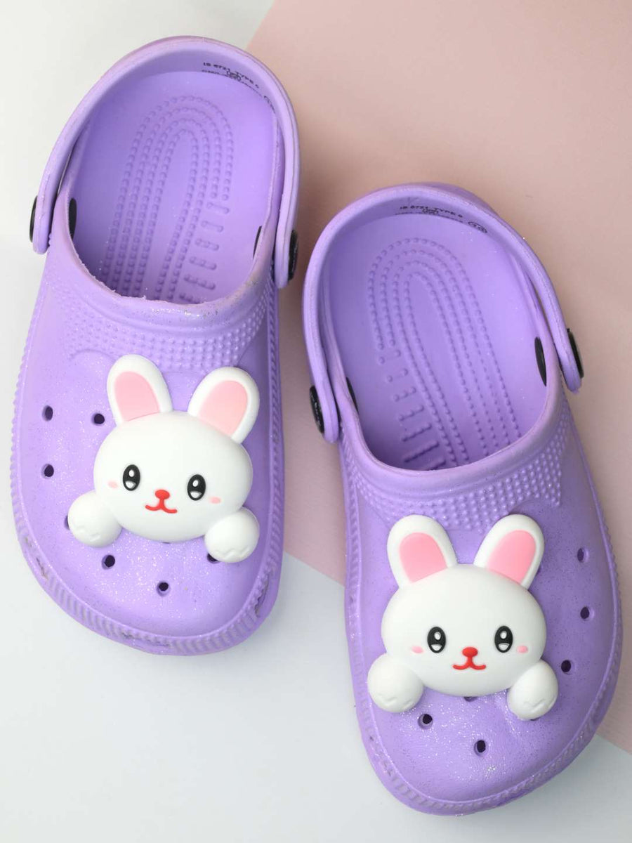 Yellow Bee Purple 3D Bunny Clogs for Girls (EVA) – Yellow Bee India