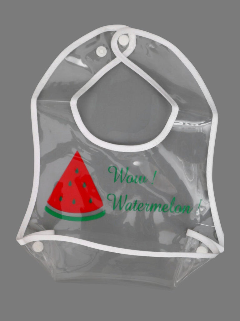 ClearWaterproofBabyBibwithWatermelonPrintandCatchPocket_WowWatermelonDesignCreativeView