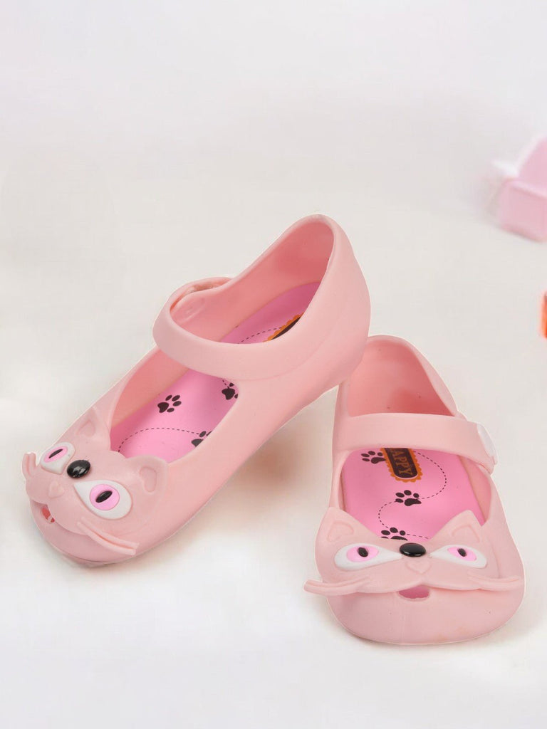 Adorable Kitty Face Mary Jane Sandals- Creative View.