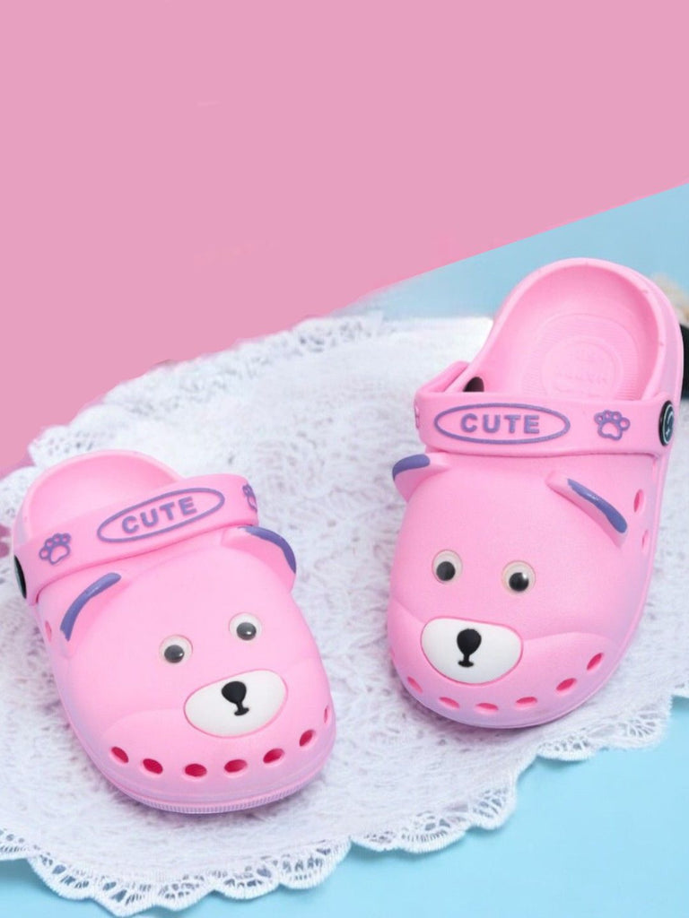 adorable-pink-bear-kids-clogs-cute-comfortable-footwear-for-girls-creative