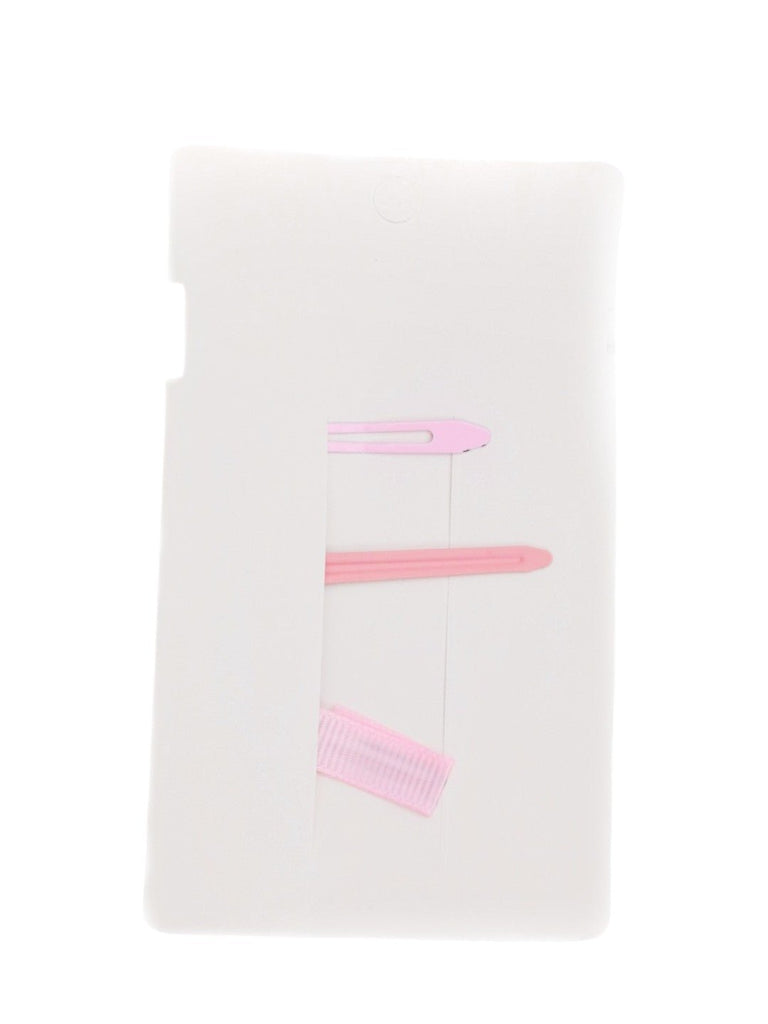 Adorable Pink Hair Clip Set for Girls - Back View