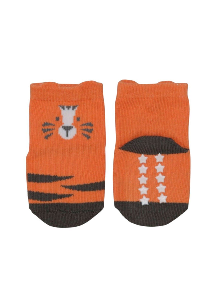 Adorable Tiger Socks Set For Boys-Full Front & Back View 