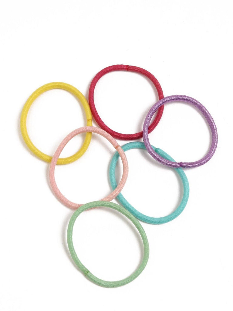 Close up view of Yellow Bee multi-coloured rubber bands