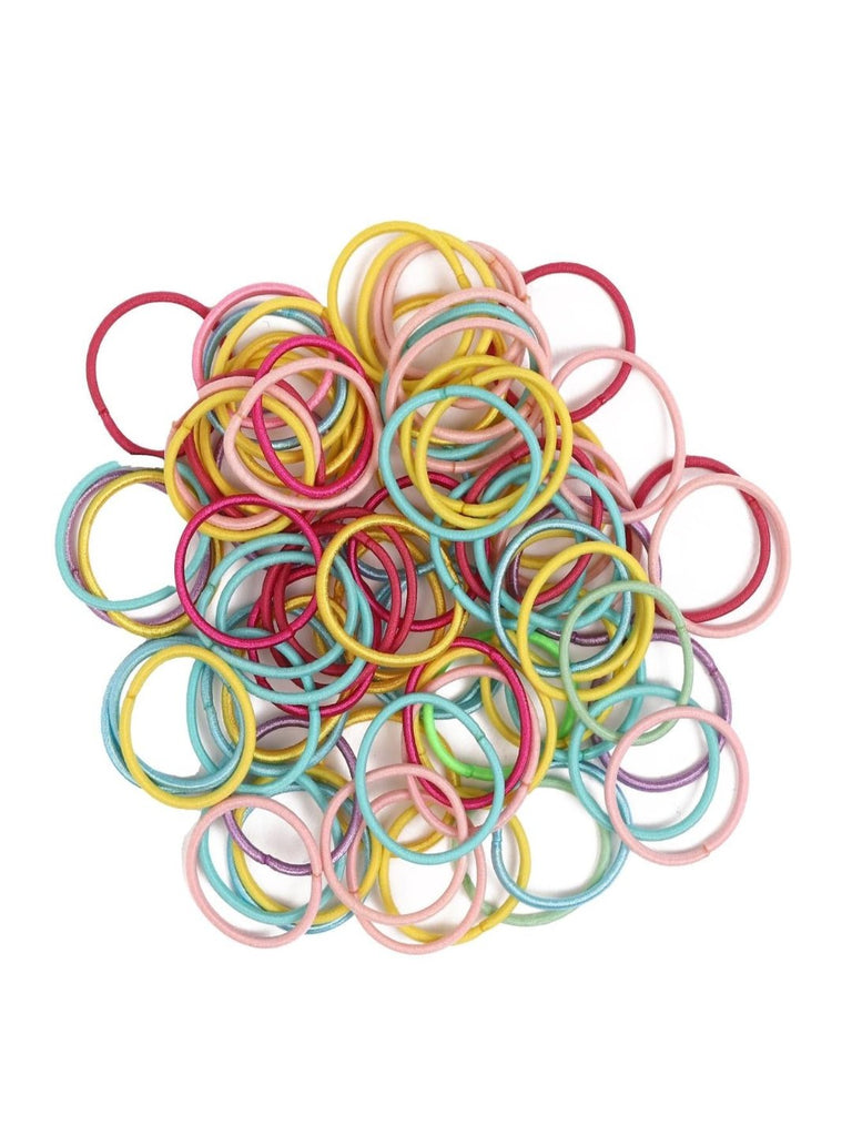 Showing Full packaging View of Yellow Bee multi-coloured rubber bands