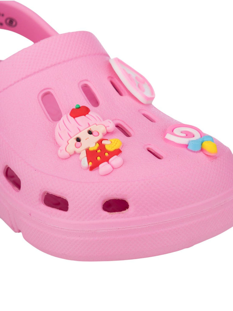 AdorablySweetClogswithDoll_LollipopCharmswithHiAccentsforGirls-Pink-CloseUpView
