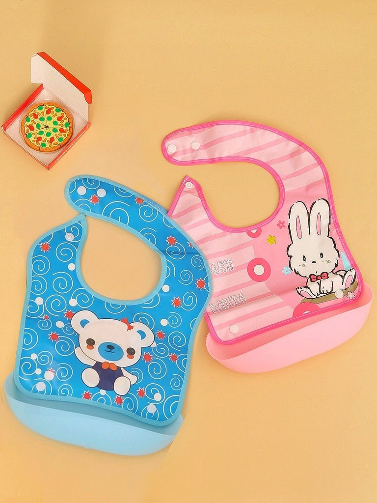 Animal Friends Bib Duo – Bear Splash & Bunny Love  Creative View
