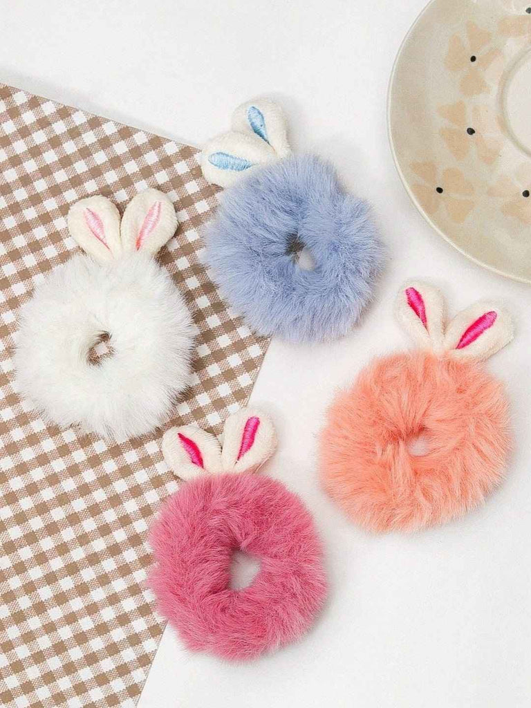 assorted-fluffy-bunny-ear-hair-scrunchies-set-for-girls-pack-of-4-peach-blue-white-and-pink-672536_11zon....