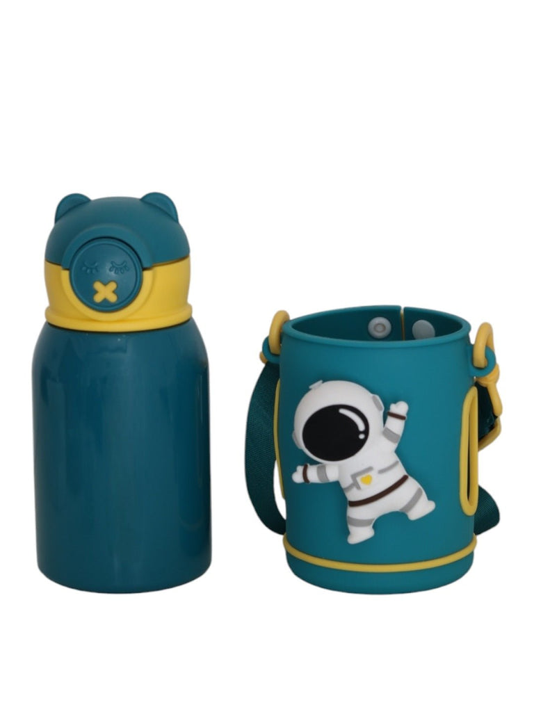 Astronaut Adventure Kids' Insulated Hot & Cold Stainless Steel Water Bottle Flask- Front View