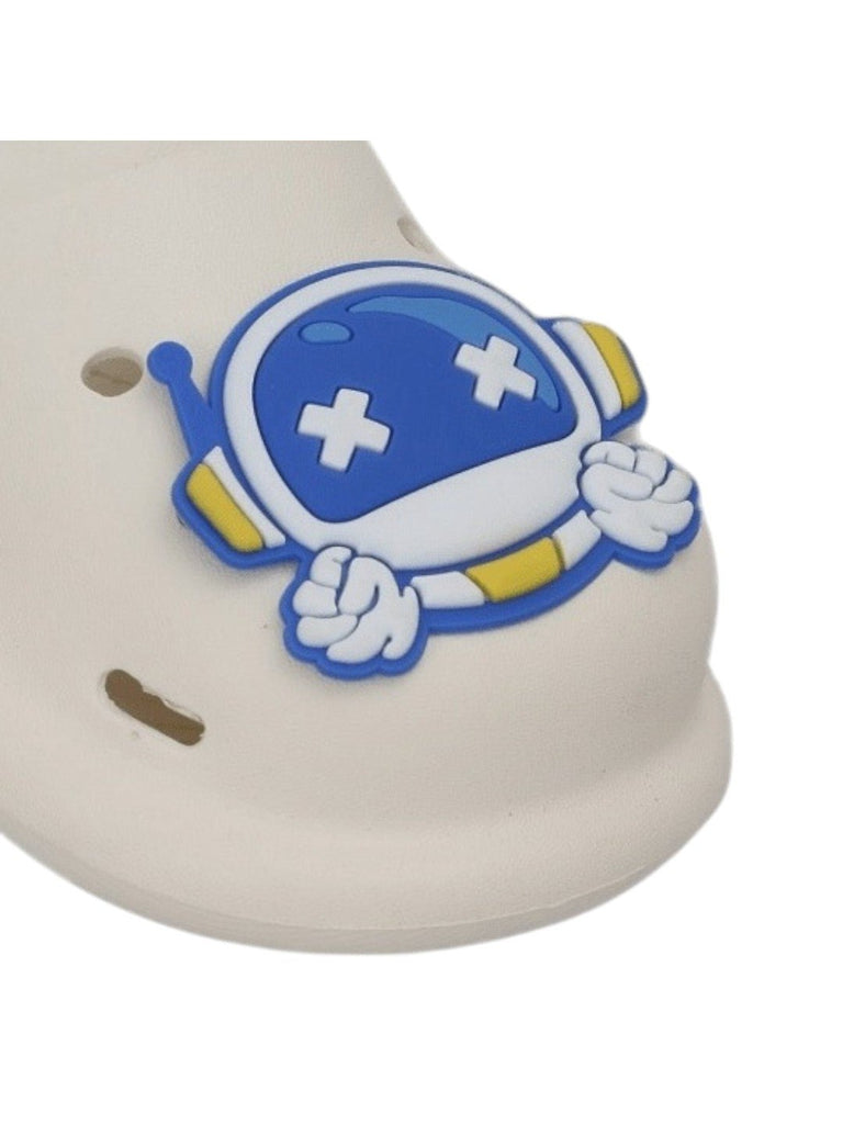 Astronaut Adventure Space Motif Clogs For Boys-close up view