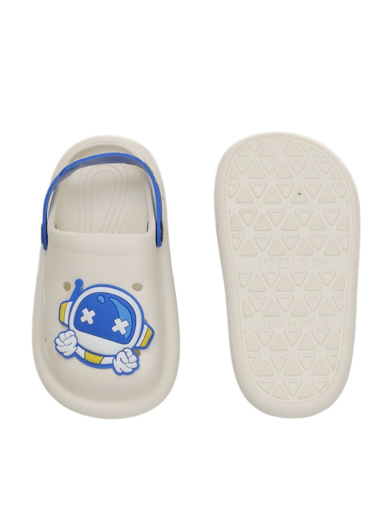 Astronaut Adventure Space Motif Clogs For Boys-Front & Back View