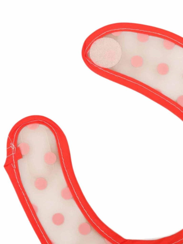 StrawberryPopBabyBib_FunFruitDesignBibwithPinkPolkaDots_RedTrim-ShowingBottomView1