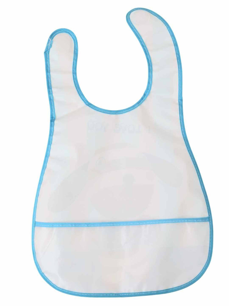 YellowBeeBib_PuppyLoveThemewithBlueStripesforBoys_Girls-BackView(Combo)