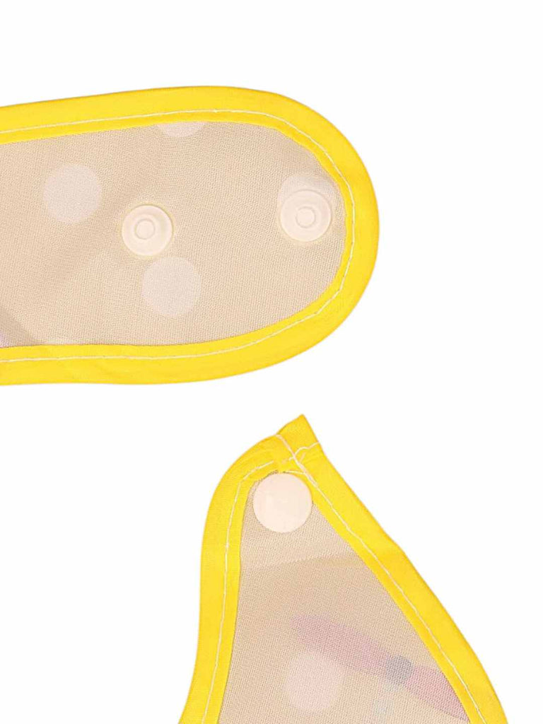 RoadTripBabyBib_YellowWaterproofBibwithCuteTaxiCar_CatcherPocket-ShowingBottomView 1