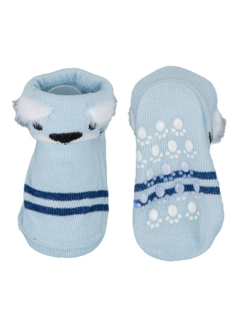 Baby Socks Set with Polar Bear Design - Front and Back View