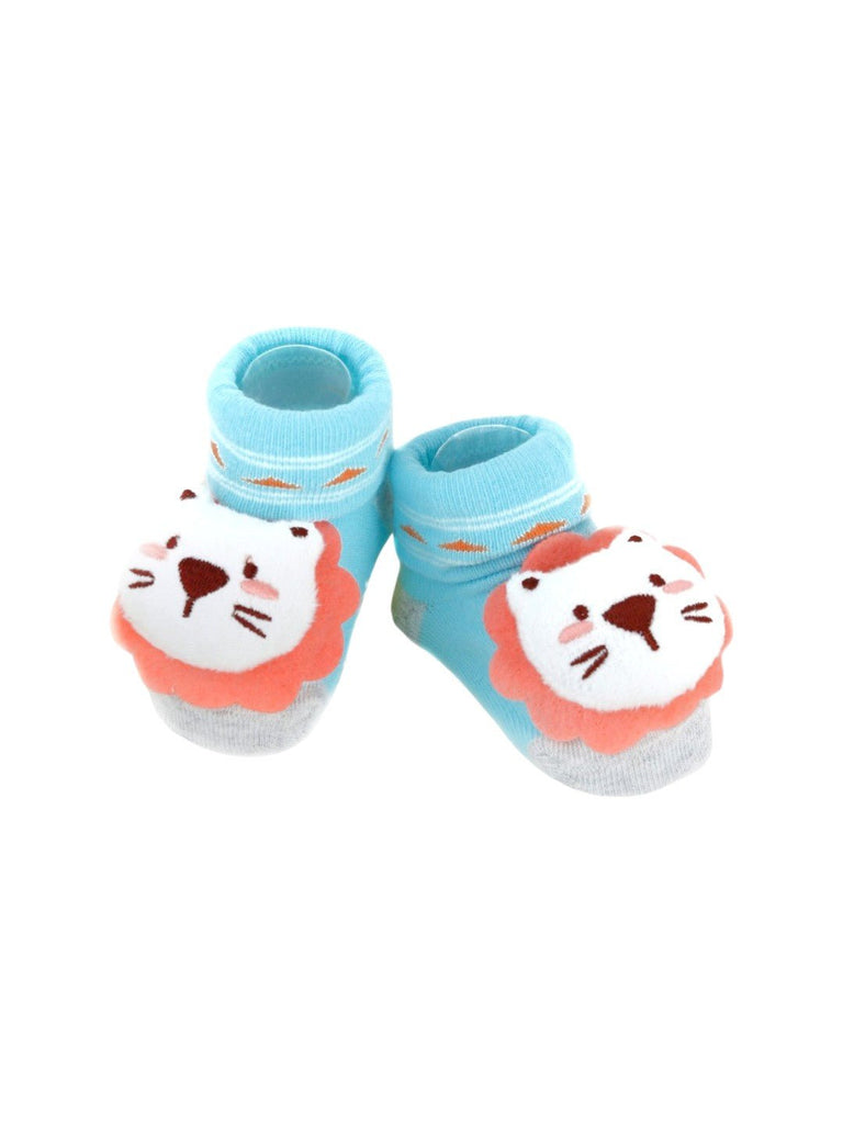 Baby Lion Plush Socks – Soft and Fun Animal Design – side view