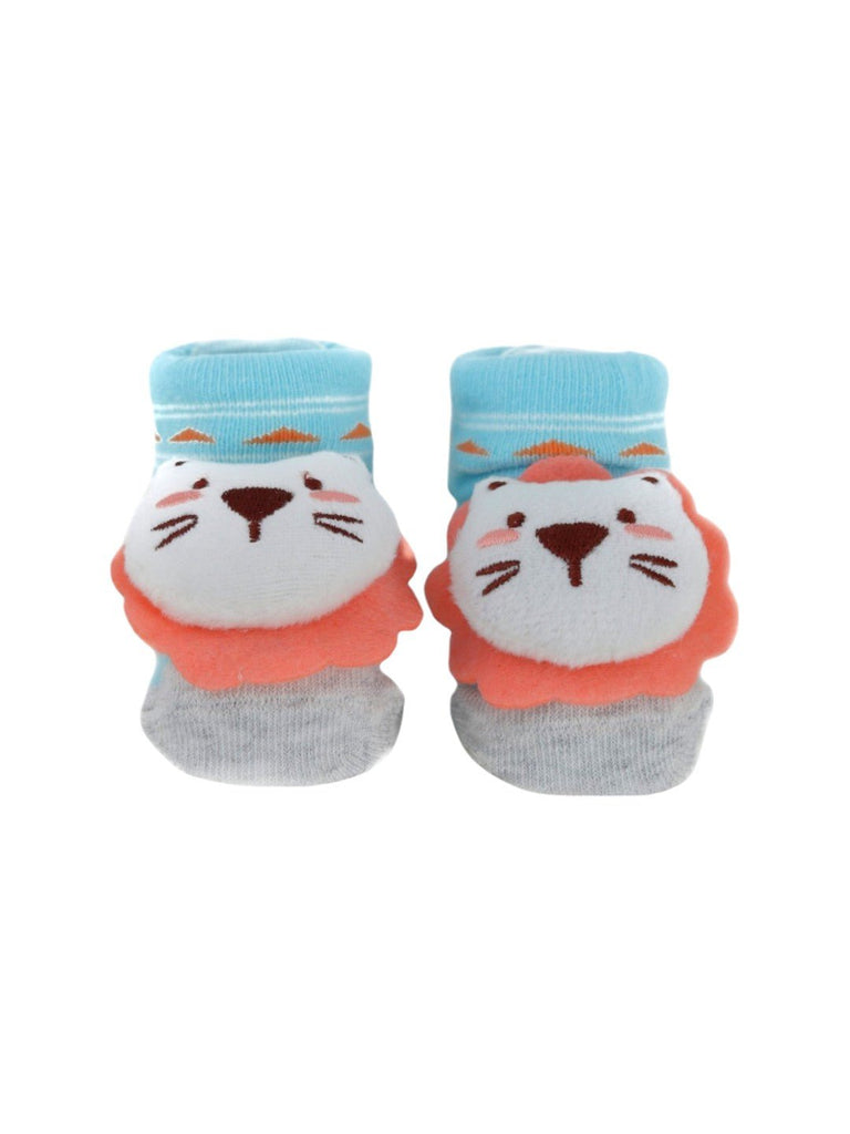 Baby Lion Plush Socks – Soft and Fun Animal Design – front view