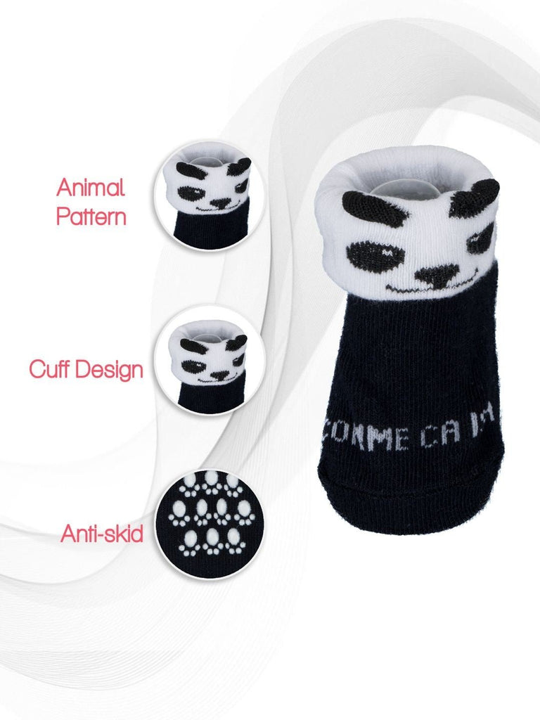 Baby Socks Set with Panda and Bear Designs Details View