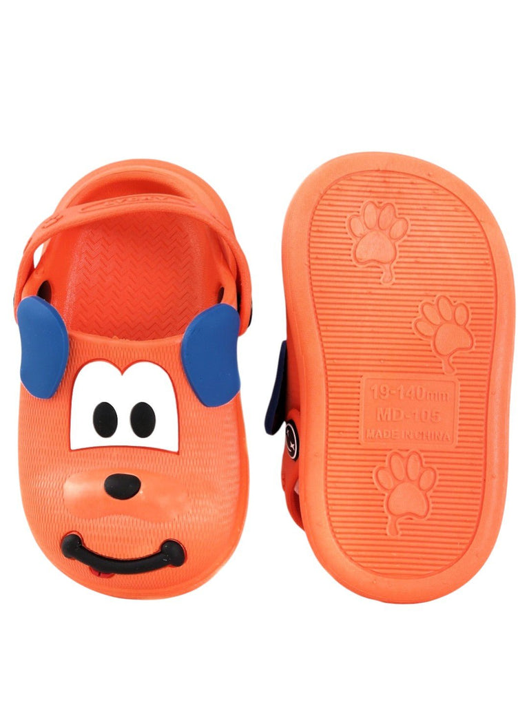 Bark 'n' Fun Puppy Pattern Boy Clogs-Front & View