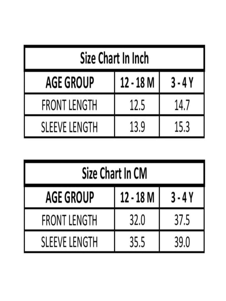 Size Guide sweater.