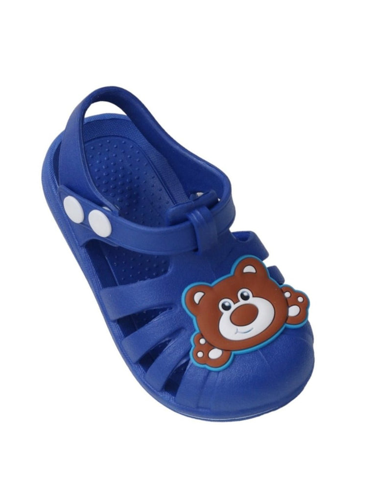 Boys' Blue Bear Strap Sandals angle view