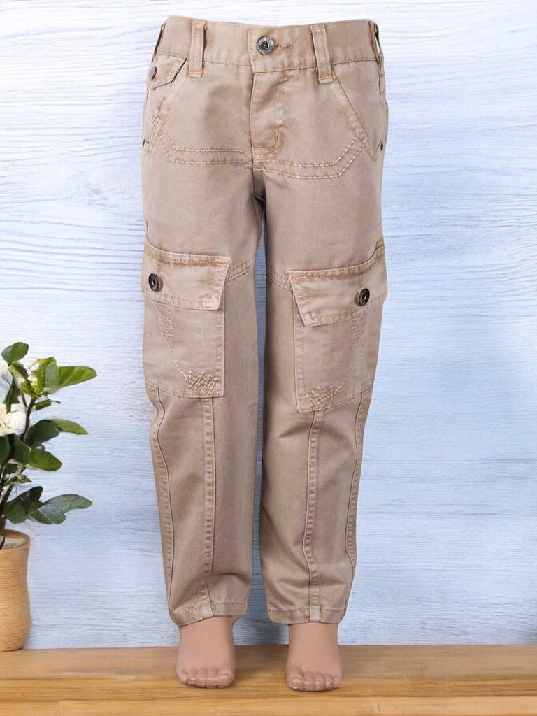 Boys_Beige_Cargo_Pants_with_Double_Side_Pockets_Front_View