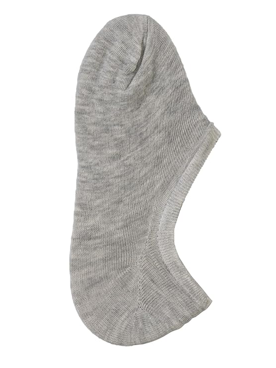 Yellow Bee Solid Low Cut Invisible Grey Sock
