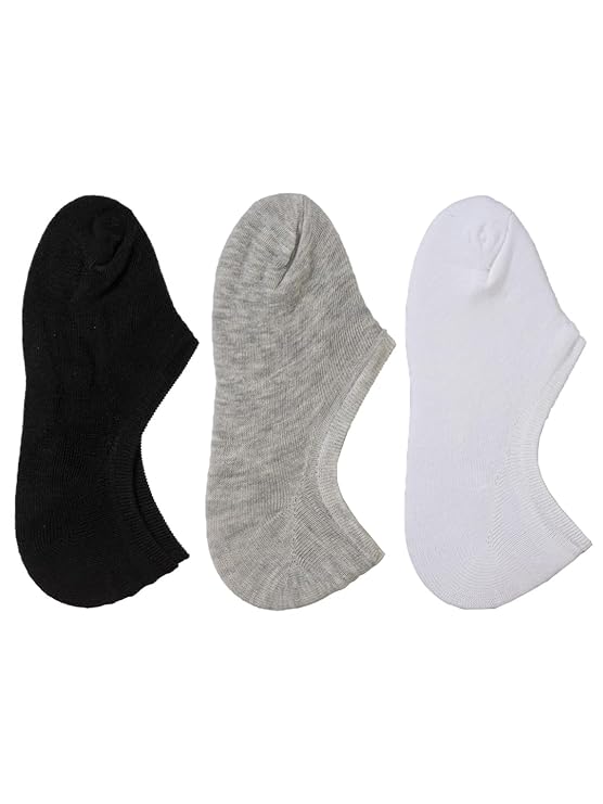 Yellow Bee Pack of 3 Solid Low Cut Invisible Socks
