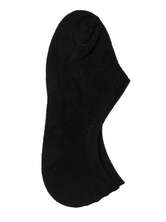 Yellow Bee Solid Low Cut Invisible Black Sock