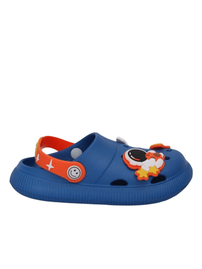 Boys' Space Adventure Themed Blue Clogs