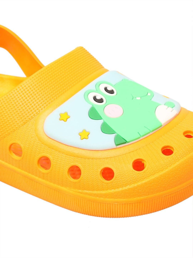 Bright_Orange_Kids_Clogs_Featuring_a_Cute_Crocodile_Design_with_Secure_Heel_Strap_front_and_back_zoom_view