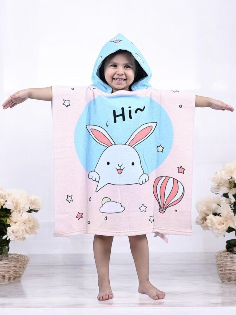 bunny-hooded-poncho-towel-for-girls-pink-blue