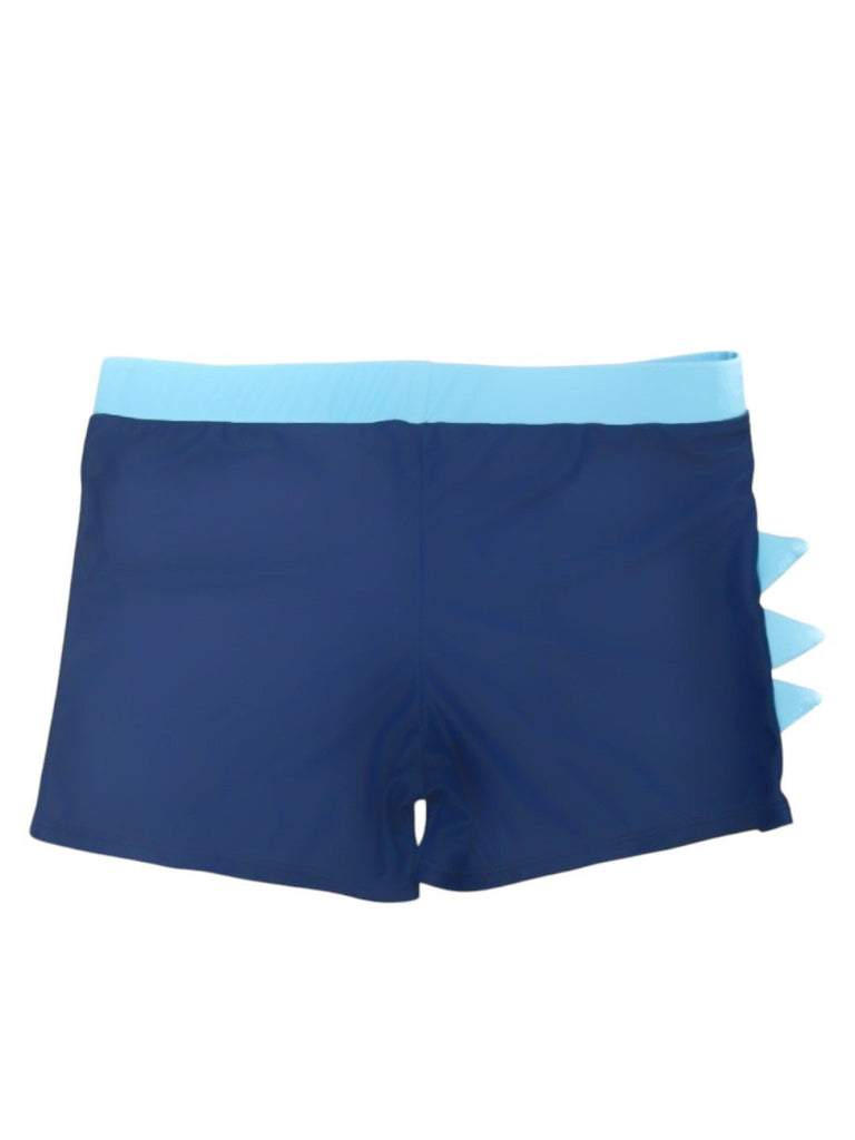 Buzzing Adventures Await with Yellow Bee Dinosaur Trunks & Cap Set for Boys-Back view