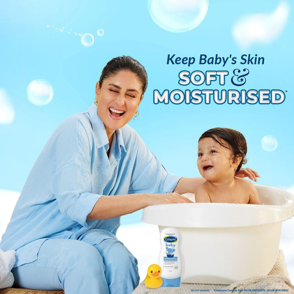 Cetaphil Baby Gentle Wash Shampoo With Chamomile 230 ml  Showing Soft Moisturising.