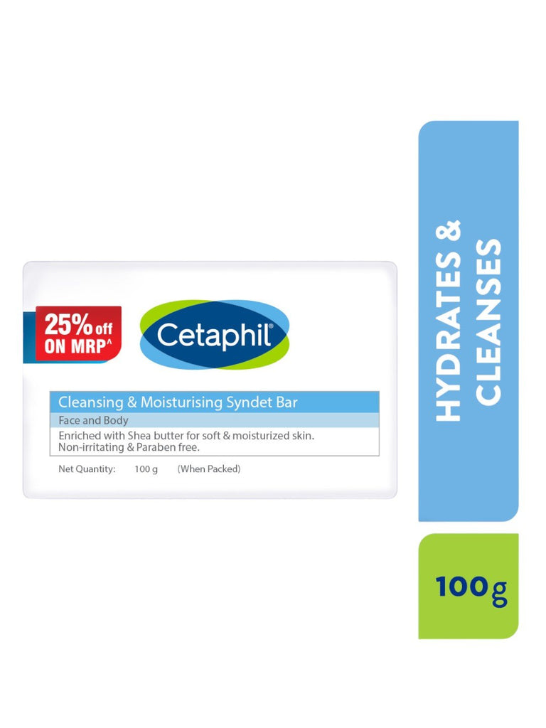 Cetaphil Cleansing & Moisturising Syndet Bar Combo -full  front view