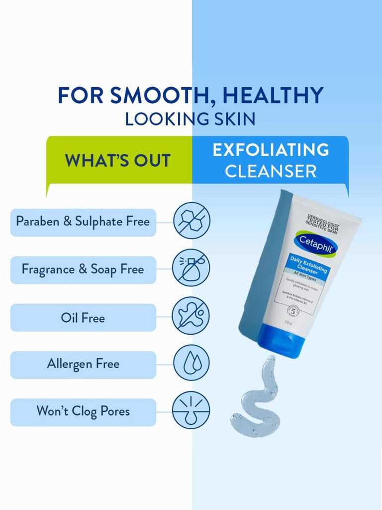 Cetaphil Daily Exfoliating Cleanser 178 ml- Exfoliating Cleanser