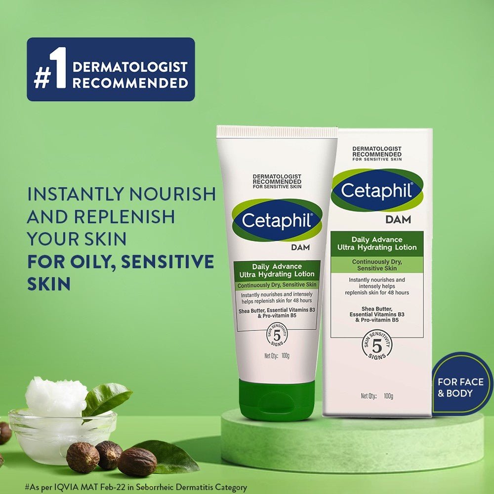 Cetaphil DAM Daily Advance Ultra Hydrating Lotion 100g Front View.