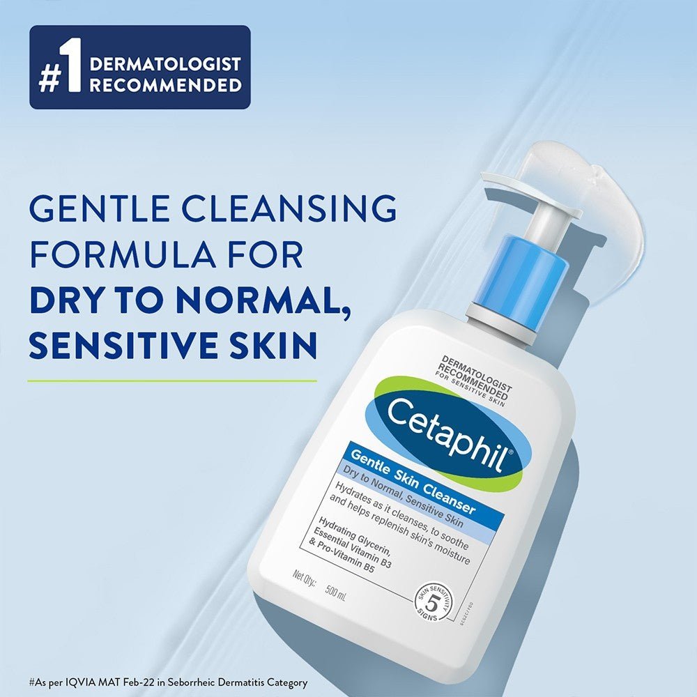 Cetaphil Gentle Skin Cleanser Nourishing and Hydrating 500 ml Front View.