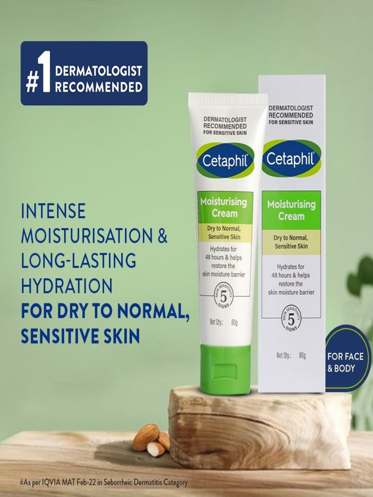 Cetaphil Moisturising Cream Front View.