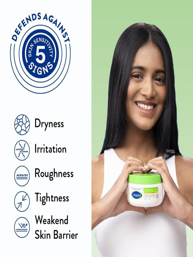 Cetaphil Moisturizing Cream For Intensive Hydration Showing 5 Sign.