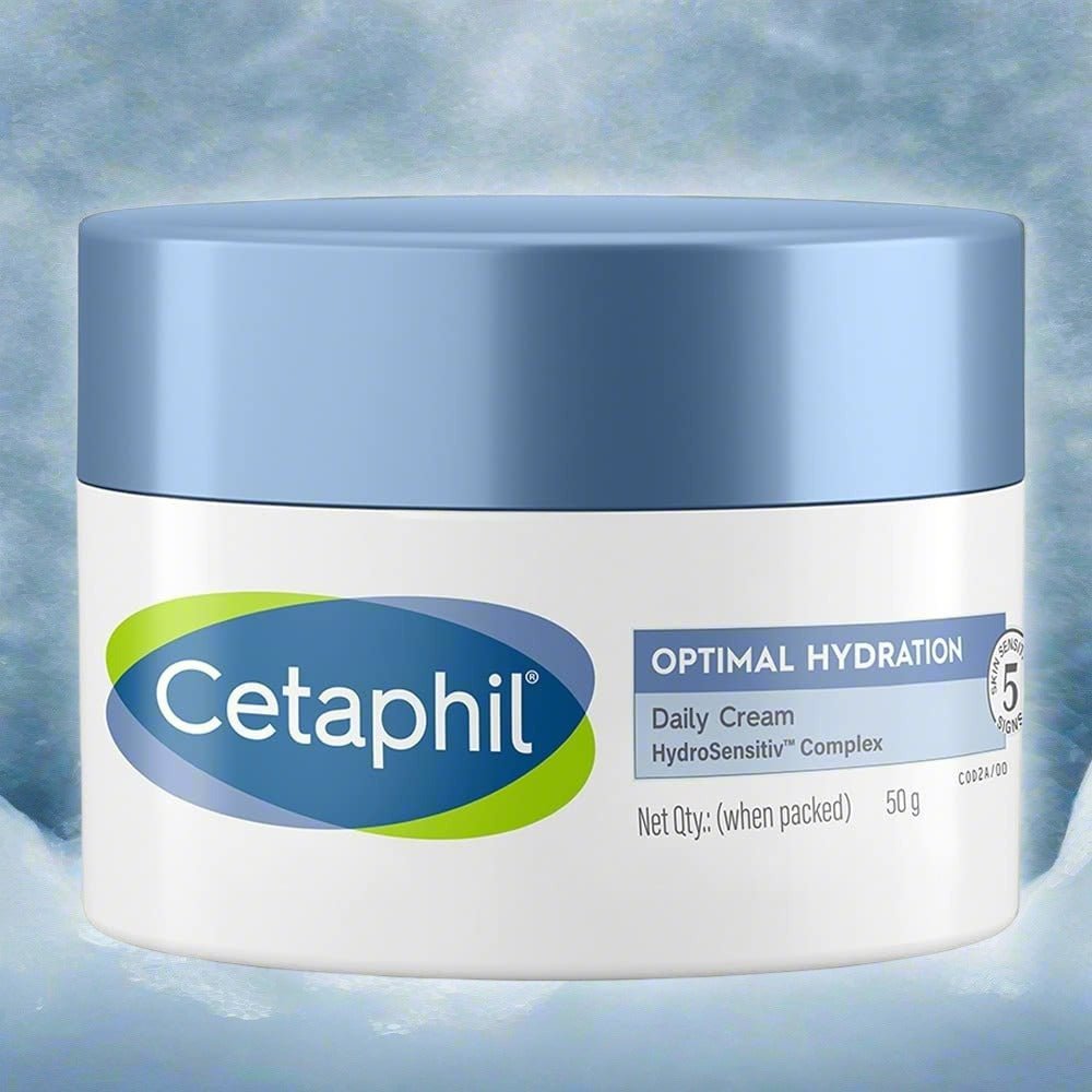 Front view of Cetaphil Optimal Hydration Daily Cream 50g.