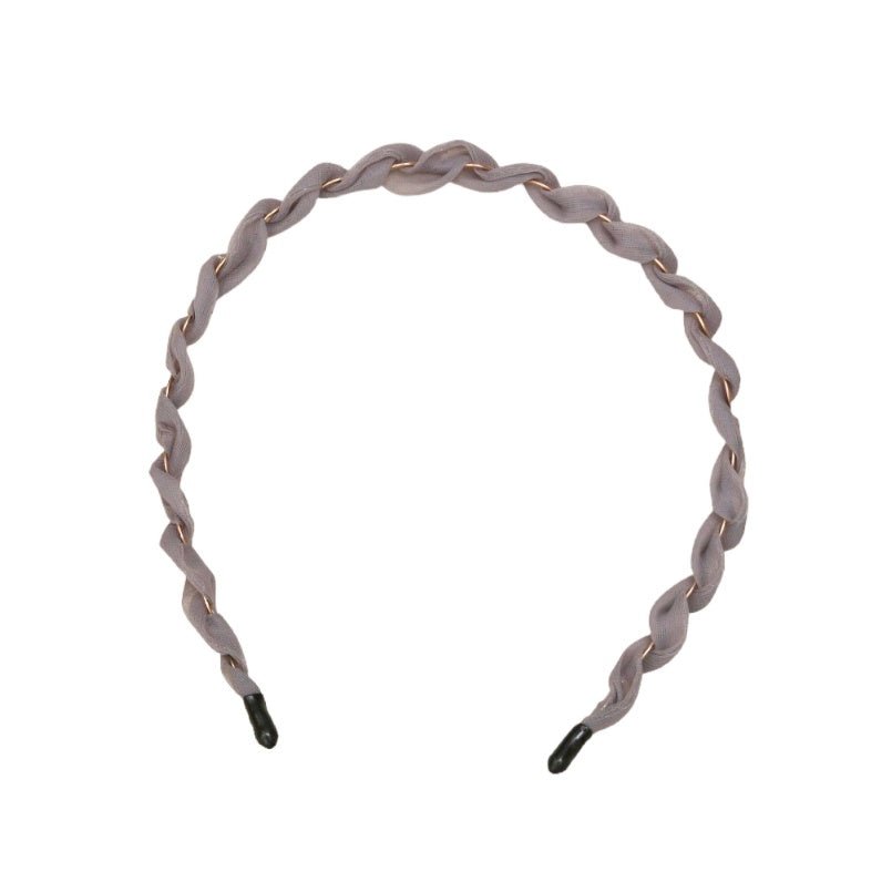 Elegant Grey and Gold Hairband for Kids by Yellow Bee