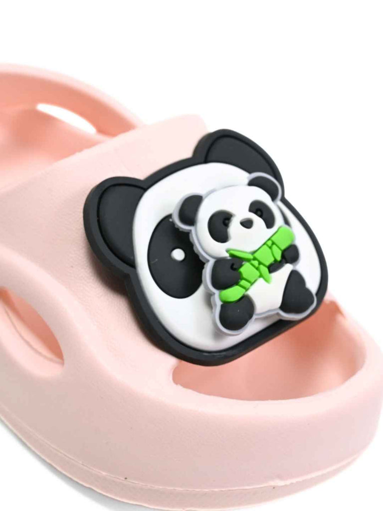 Yellow_Bee_Girls_Rotating_Panda_Charm_Sandals_Pink_EVA_Slip_Ons_with_3D_Bamboo_Design_-_Close_Up_View