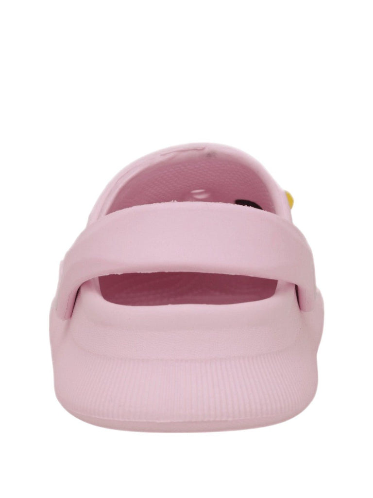 Charming Pink Critter Clogs for Kids - Adorable & Comfortable! Assorted Motif Clogs-Back View