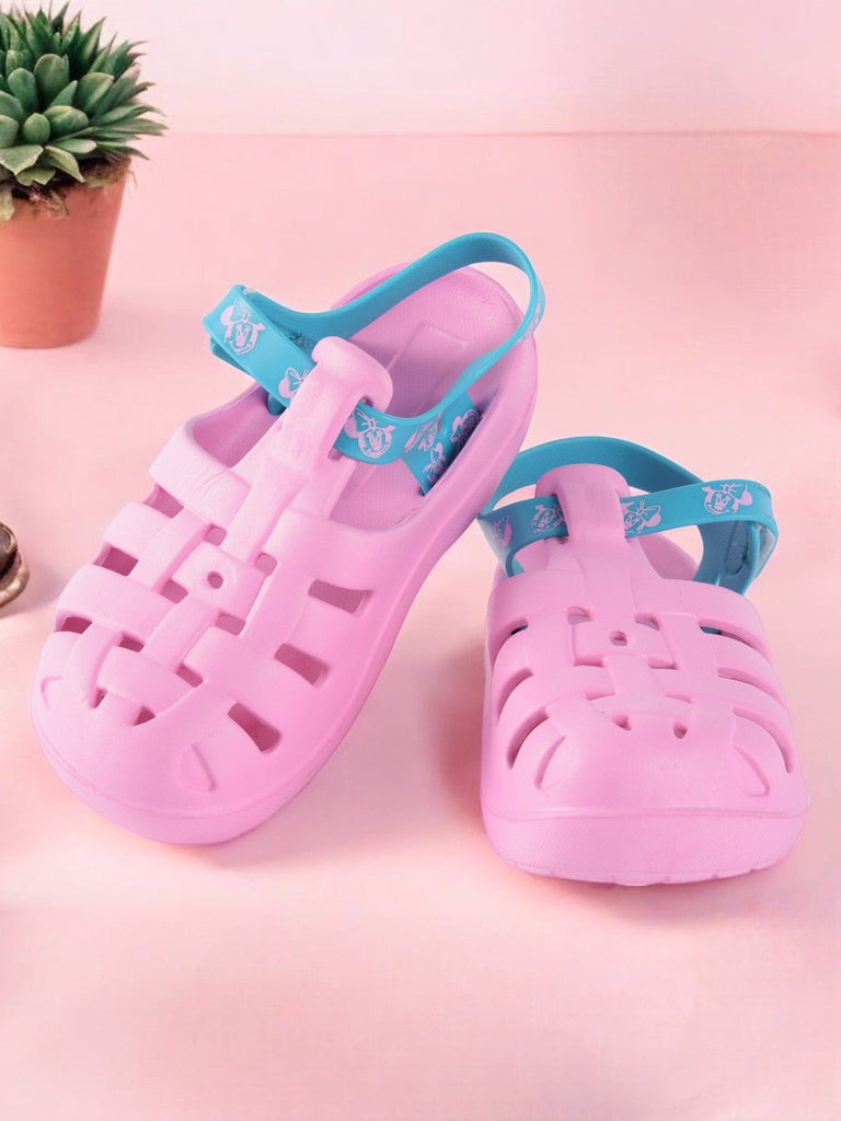 Charming Pink Playtime Clogs for Girls with Easy Fasten Strap creative view