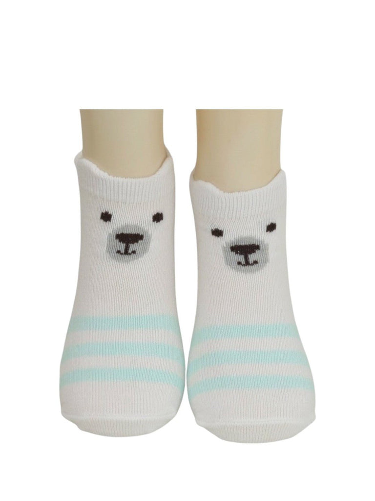 Charming Polar Bear Socks Set for Boys- Front View