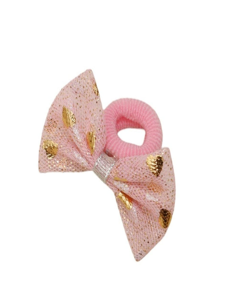 Pink Glitter Bow Hair Clips for Girls