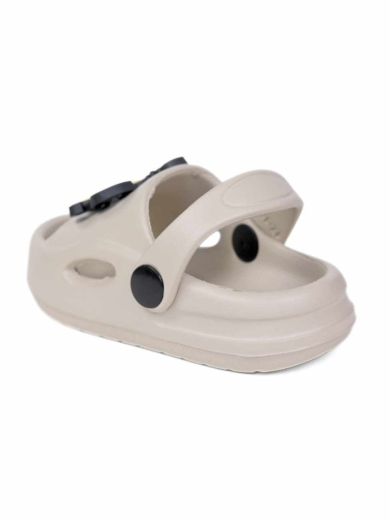 Charming Simba with Sun & Logo Charms Sandals for Boys – Beige - Back View